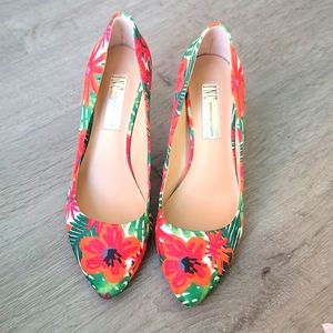 INC floral heels